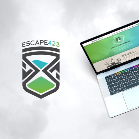 Conception de l'identité visulle, logo et webdesign Escape423