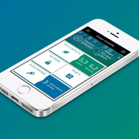Design de l'application mobile Ocean Conduite